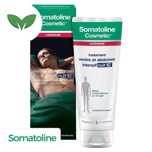 Somatoline Cosmetic Homme Nuit 10 Traitement Ventre & Abdomen Intensif – 250ml